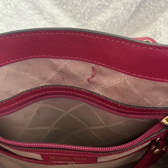 Michael Kors Burgundy/Brown Tote Bag - Picture 8 of 11